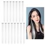 Lot de 15 extensions de cheveux blanches à la mode
