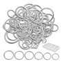 Lot de 120 anneaux de saut en acier inoxydable - 1 boîte de rangement avec 6 compartiments - Pour la fabrication de bijoux - Ann