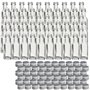 gouveo lot de 60 bouteilles en verre 20 ml Maraska avec bouchon à vis argenté - mini bouteille 0