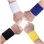 16 Pièces Bandeau Poignet Sport Bandeau de Transpiration Poignet Serre Poignet Tennis Bracelet en Coton Élastique Respirant Anti