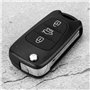 Clé de Voiture - Boutons de Remplacement pour Coque de Clé avec clé Intelligente à Trois Boutons et télécommande Compatible avec