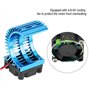 Tbest Dissipateur de Chaleur Moteur, Voiture RC Dissipateur de Chaleur Moteur 540/550 avec Ventilateur Compatible avec Les Modèl