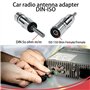 Hoembpn Cable Adaptateur Autoradio ISO 16 Broches Connecteur Faisceau de Radio Stéréo Radioadapter Universal+DIN à Prise ISO Kit