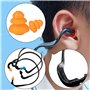 3 Pièces Bouchons D'Oreilles Montés Sur La Tête Et 5 Paires De Bouchons D'Oreilles De Remplacement, Bouchons D'Oreilles Antibrui