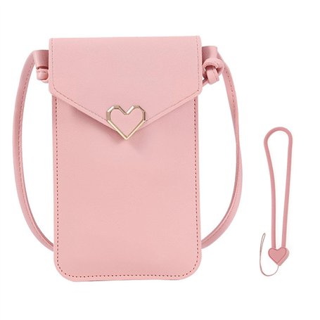 YSJCHEBS 1 Sac Rose Pour Téléphone Portable Et 1 Cordon Pour Téléphone Portable