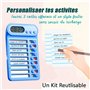 Minuteur Visuel Enfant avec Tableau Effaçable Timer TDAH Enfant Outils Concentration Adolescent Gestion du Temps Enfant Journali