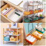 Yngffb 3 Pièces Panier de Rangement en Plastique, Panier Plastique Rangement, Pour organiser des boîtes de rangement empilables 