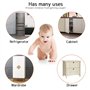 Surplex 10 PCS Enfant Sécurité Serrures de Cabinet, Bébé Bloque Porte Verrous Invisibles, Sécurité Enfant Tiroir Verrous Cabinet