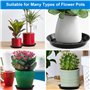 JRSHIRLEYLTD Lot de 9 soucoupes rondes en plastique pour pot de fleurs - Pour l'intérieur et l'extérieur