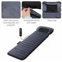 Comfier Tapis de Massage Chauffant, Matelas de Massage complet du Corps avec oreiller de Massage Shiatsu Détachable pour le cou,