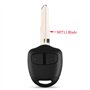 Coque de clé de Voiture à Distance 2 Boutons pour Mitsubishi Pajero Sport Outlander Grandis ASX MIT11 Lame a Logo