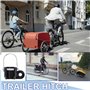 VireEyU Attelage universel pour remorque de vélo avec boulons de sécurité – Compatible avec la plupart des attelages auto – Mont