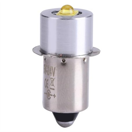 Garosa 5W 6-24V P13.5S Torch LED de Rechange de Haute luminosité lampe de poche torches en métal ampoule en plein air haute lumi