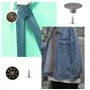 WiDream 120 PCS Bouton de Rechange Jeans, Boutons Métalliques de Rechange, Bouton de Jeans de 17mm, Pour Changer les Boutons de 