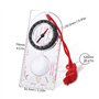 Boussole de Navigation et Sifflet d'urgence, Boussole Transparente pour Le Camping, La RandonnéE, L'Alpinisme de Survie Et la Na