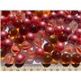 FAIRY TAIL & GLITZER FEE Lot de 100 billes en verre - 16 mm - Rouge - Multicolore - Édition spéciale