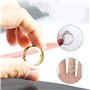 LiJuanWang Ajusteur de Taille de Bague Invisible,12 pièces baguier 2 Styles ajusteurs de Bague en Silicone,Réducteur de Bague Si