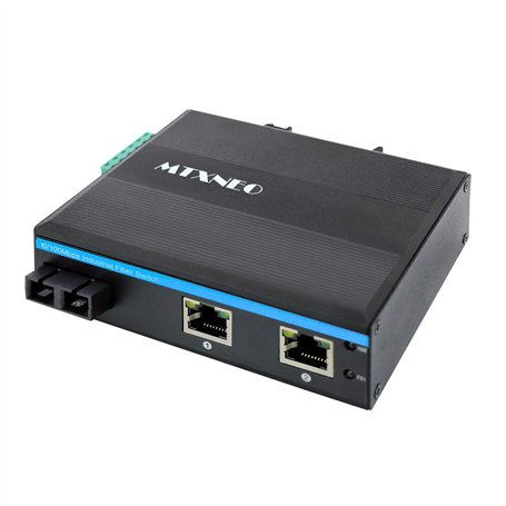 Mini Commutateur de Fibre Industrielle Gigabit Commutateur de Réseau Extérieur Montage sur Rail Din 1 Port de Fibre SC et 2 UTP