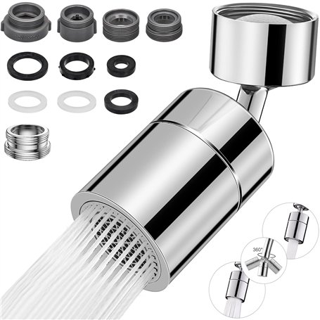 HATANSE Aérateur de Robinet 360° Pivotant Embout Robinet Cuisine