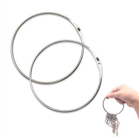 Lot de 2 grands anneaux de marchandise avec fermeture rapide