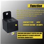 EPLZON JD1912 Relais 4 Broches 40A 12V SPST Voiture Camion Van Moto Bateau Relais (Lot de 2 pcs)
