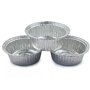 Plateaux en aluminium ronds pour grillades Plaque à pâtisserie en aluminium - 50 pièces Plateaux en aluminium jetables, Plateaux
