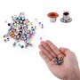 500Pcs Couleurs Mixtes 3mm Forme Ronde Oeillets En Métal Scrapbooking Carte Making Craft Cuir Hot Eyelets pour Trou Punch