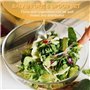 Lot de 4 Couverts à Salade, 20cm Cuillère à Salade et Fourchette à Salade, Serveurs à Salade, Couvert à Salade en Acier Inoxydab