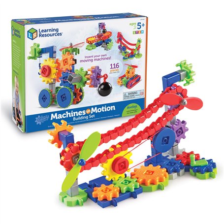 Learning Resources Jeu de Construction Machines en Mouvement Gears Gears Gears
