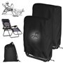Lot de 2 housses de protection pour chaises pliantes - En tissu Oxford 210D - Imperméables - Résistantes à l'hiver - Résistantes