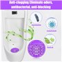 Lot de 10 tamis d'urinoir parfumés : tamis à pissoir, protection anti-éclaboussures, filtre universel pour urinoir - Désodorisan