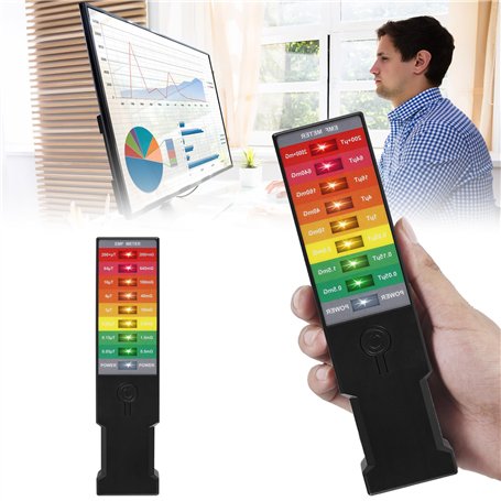 Nizirioo K3 Détecteur de champs magnétiques EMF : détecteur de champs magnétiques anti-rayonnement