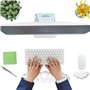 Wolke Repose-poignet pour clavier, motif nuage blanc, repose-poignet, en cuir synthétique, ergonomique et doux, pour clavier et