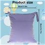 Lot de 4 grands sacs à langer imperméables réutilisables avec fermeture éclair pour bébé et voyage (bleu ciel + vert herbe + vio