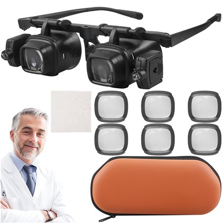 Loupe d'horloger avec lumière