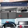 Asfrode Pare-soleil de voiture extensible, avec protection UV et anti-éblouissement, extension réglable, anti-éblouissement, pou