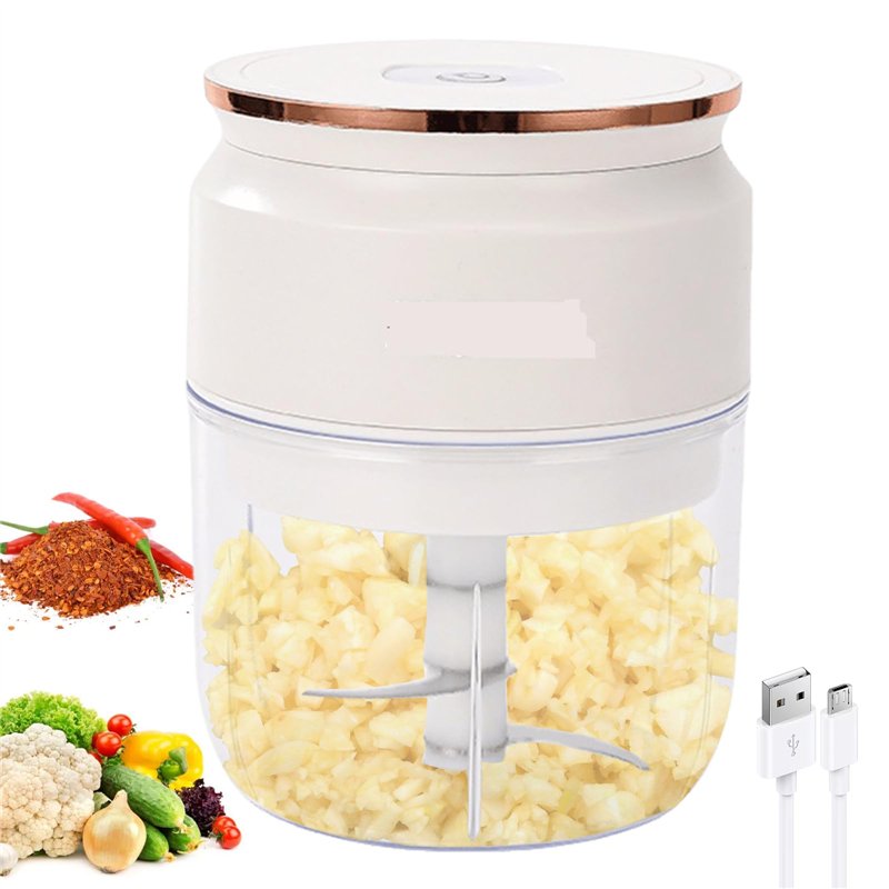 Hachoir À Oignons Électrique,Hachoir Alimentaire Broyeur D'Ail Portable Coupe-Légumes