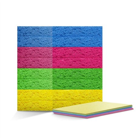 Lot de 8 éponges de nettoyage respectueuses de l'environnement