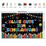 Guirlande décorative pour la rentrée des classes - Bannière « Alles Gute zum Schulanfang » - 185 x 110 cm - Décoration pour rent