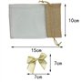 DUGYIRS 30 Pièces Sacs Cadeaux Organza avec Cordon de Serrage 10cm x 15cm Petit Sac Cadeau en Toile de Jute Pochettes à Bijoux S