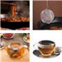 Lot de 2 Infuseurs à Thé en Acier Inoxydable 5cm, Passoire à thé avec Crochet à Chaîne Allongé et Maille extra fine pour Infuser