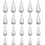 mohito 20PCS Poids de Pêche Plombs Plomb Drop Shot 5g/10g/15g/20g Forme de Goutte Pêche Sinker pour la pêche en Mer et en Eau Do