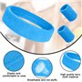 Udbrud Bandeau Annee 80, 5 pièces Bandeau Fluo Annee 80 5 pièces Bracelet Eponge Fluo Anti-Transpiration Rétro Accessoires de Fê
