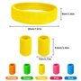 Udbrud Bandeau Annee 80, 5 pièces Bandeau Fluo Annee 80 5 pièces Bracelet Eponge Fluo Anti-Transpiration Rétro Accessoires de Fê