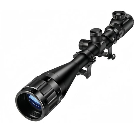 KinZon Lunette de Visée 6-24x50AOEG avec Réticule Lumineux Optique Mil-Dot et réglage de la parallaxe