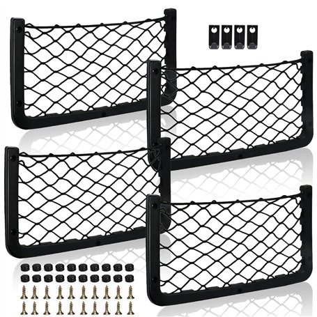 Lot de 4 Filet Rangement pour Voiture