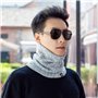E-Soul Tuyau de cou d'hiver pour homme - Cache-cou pour homme - Écharpe en polaire - Masque de guêtres - Coupe-vent, Bleu et bla
