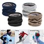 E-Soul Tuyau de cou d'hiver pour homme - Cache-cou pour homme - Écharpe en polaire - Masque de guêtres - Coupe-vent, noir et kak