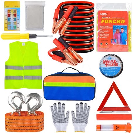 KAHEIGN Kits D'urgence 12 en 1 Pour Voiture