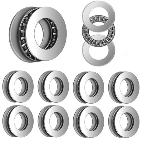 ATOPLEE AXK0819 + 2AS Thrust Roulements à aiguilles 1pc Cage à aiguilles + 2pcs rondelles [8x19mm